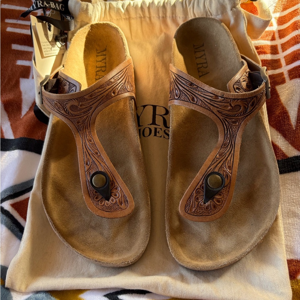 Myra Bag Brown Sandals
